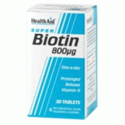 Health Aid Biotin 800mg 30tbs